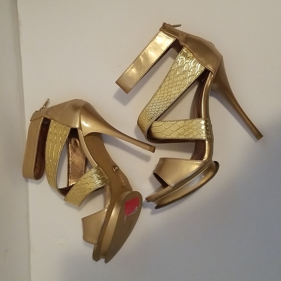 Promise Gold Women's Heels Size 7 - Picture 11 of 11